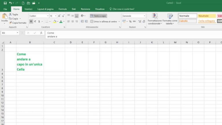 Manda in riga tutto il tuo lavoro su Excel: scopri come mandare a capo in modo semplice ed efficace!