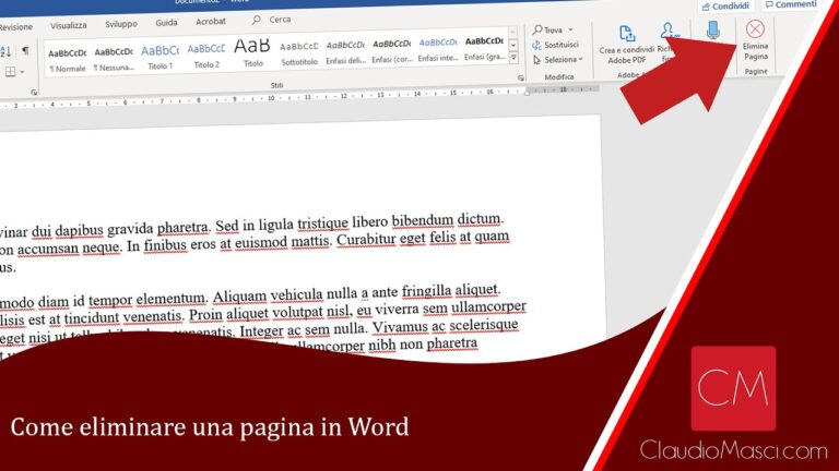Scopri il trucco per eliminare una pagina Word con intestazione in pochi passi!